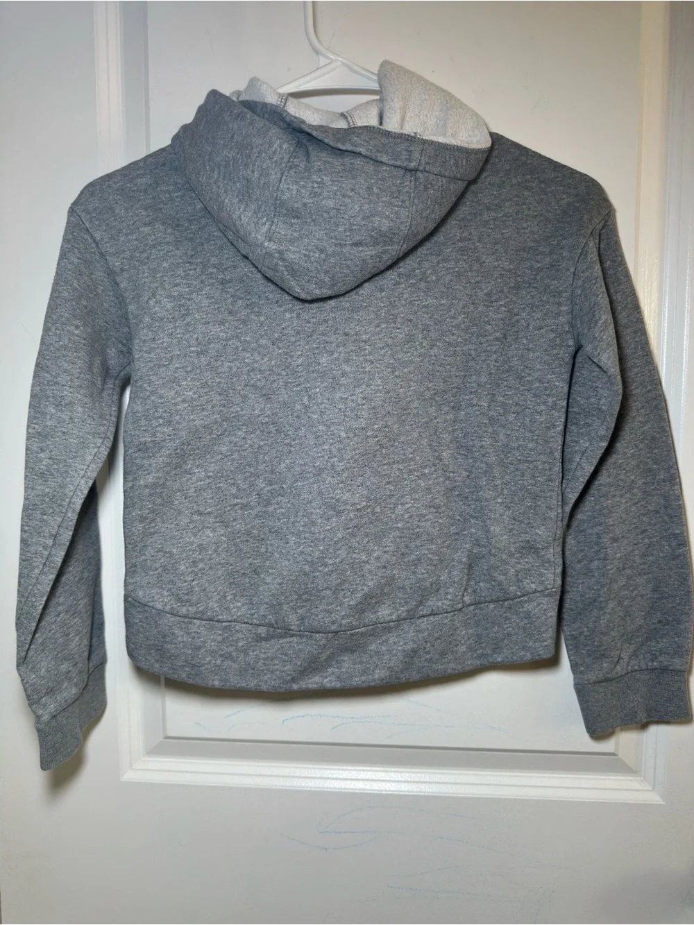 Nike Gray Hoodie with Pink Swoosh